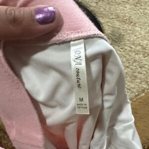 DNA Couture Blush and Ivory strapless midi dress-(M)-Good-9$